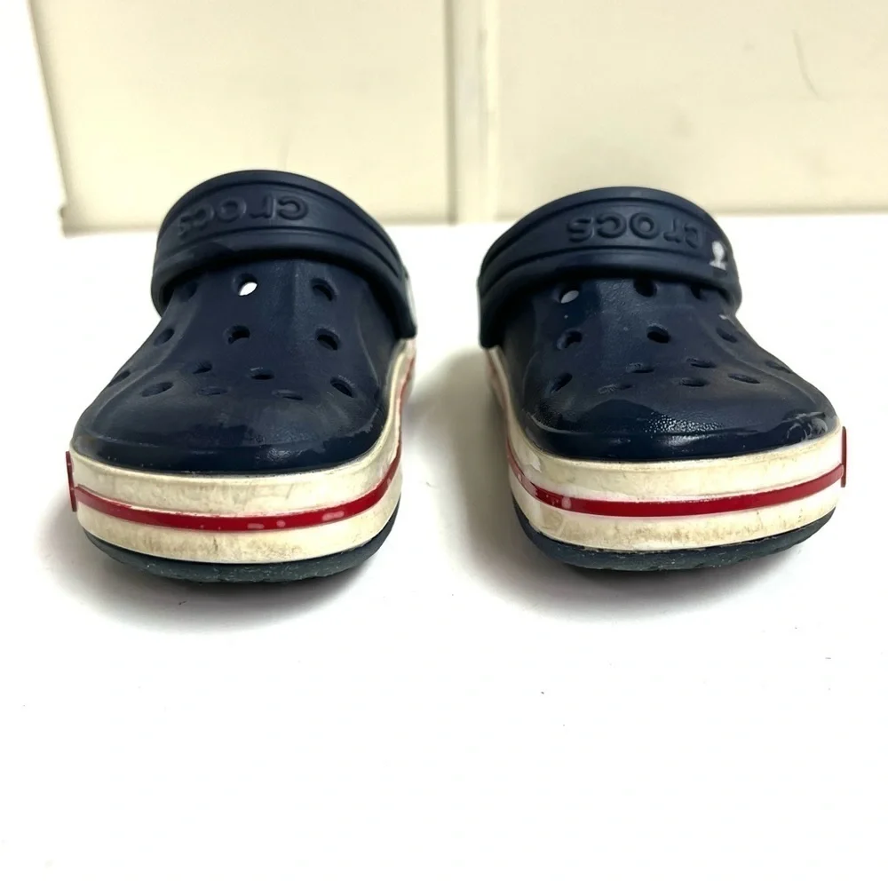 Crocs Unisex-Child Bayaband Clog in Navy size 9